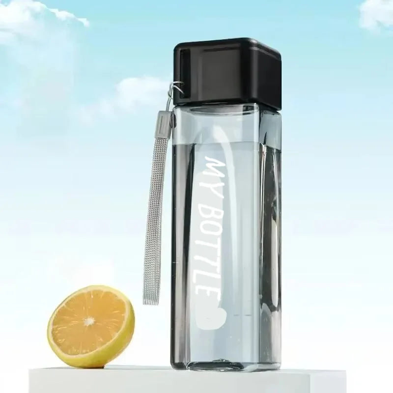 |イベント・ノベルティ用品 |ポータブル透明スクエアボトル | 500ml