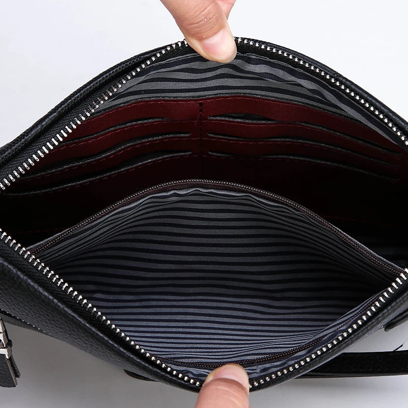 |イベント・ノベルティ用品 | メンズ高級本革ビジネスハンドバッグ | W28xH17xD2.5cm