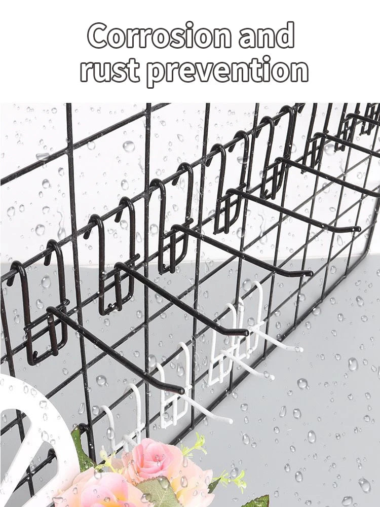 メッシュ棚用アイアンフック 10/20/30/50個セット