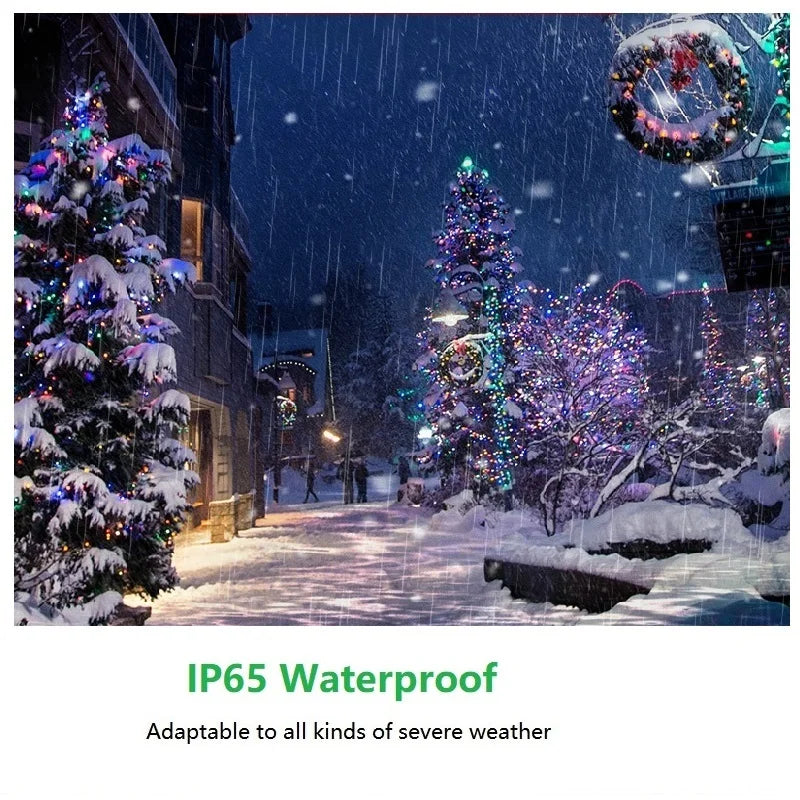 ソーラーライト|イベント・クリスマス装飾|ソーラー充電式 防水LEDイルミネーションライト (22M)