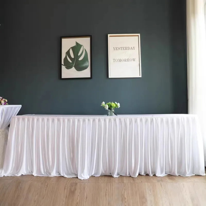 シワになりにくいポリエステルテーブルスカート
