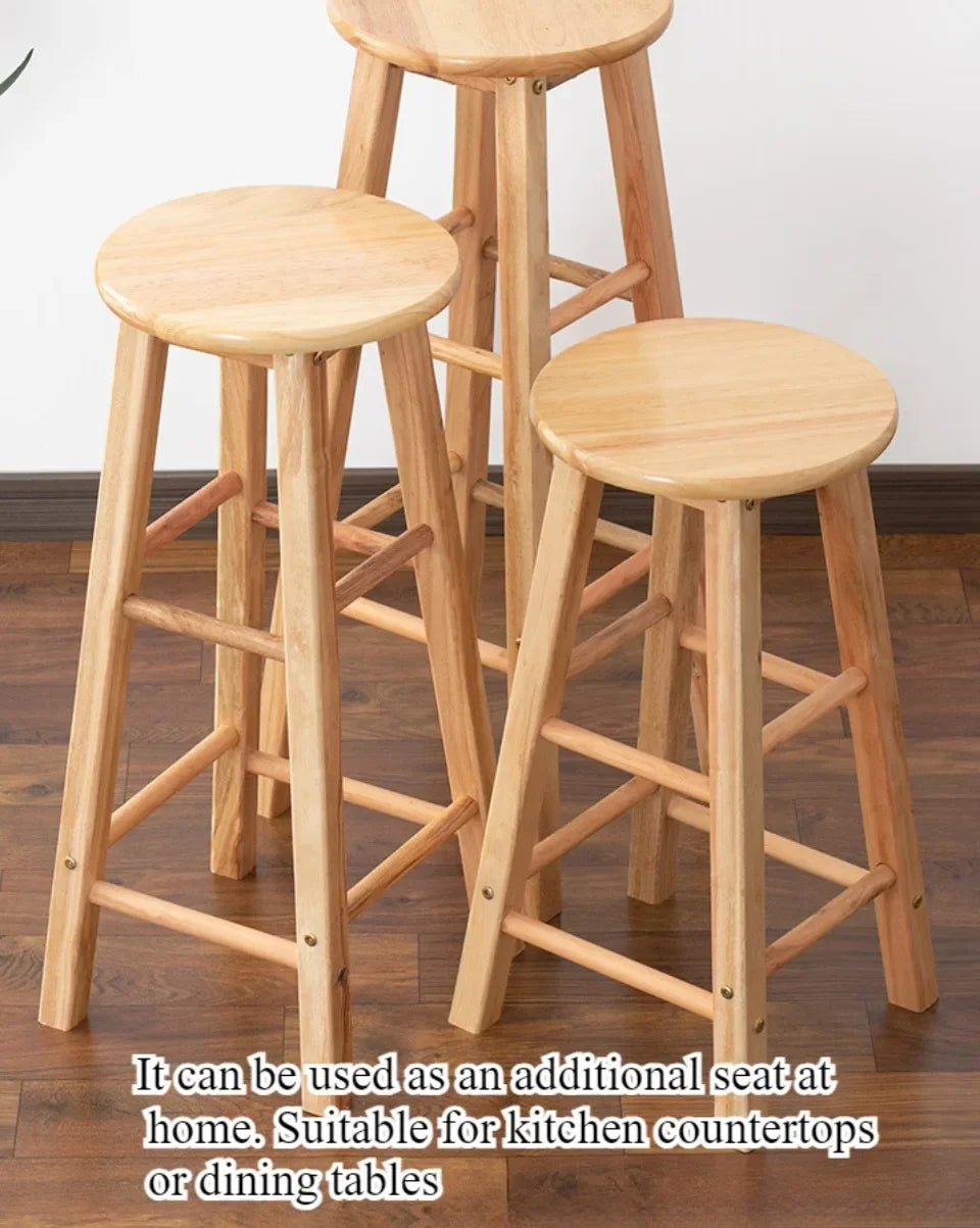 モダン無垢材ハイスツール バー・商業用