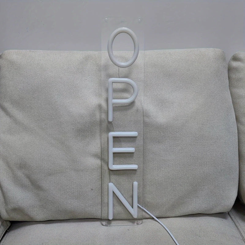 OPEN 縦LEDネオンサイン(ネオン看板)