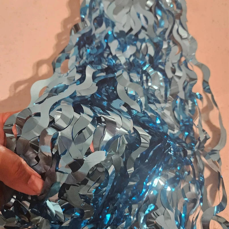 パーティー・インテリア用装飾 波形カーテン 壁面装飾 マーメイドテーマ