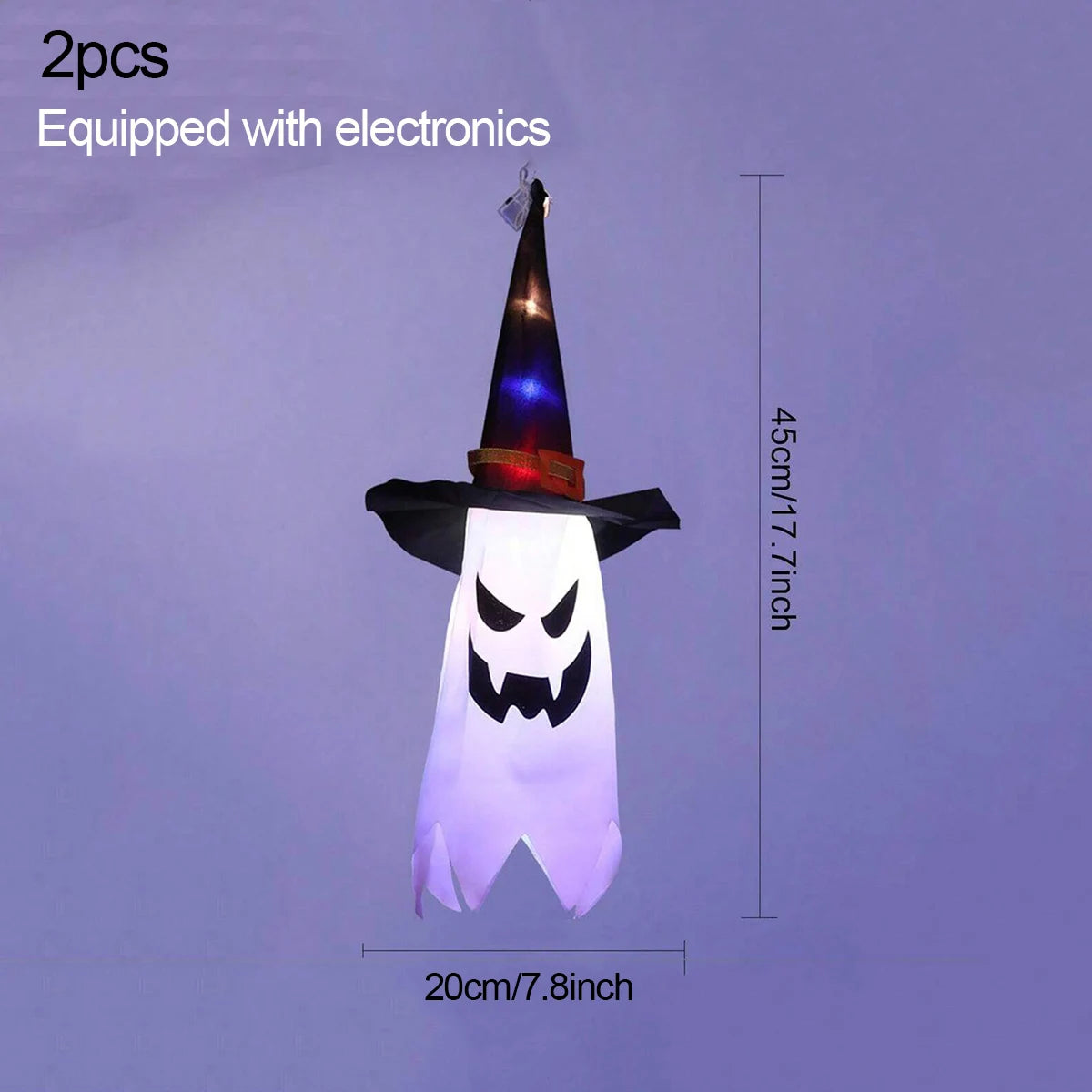 イベント・ハロウィン装飾|ゴースト型吊り下げライト (1pcs/2pcs/3pcs)