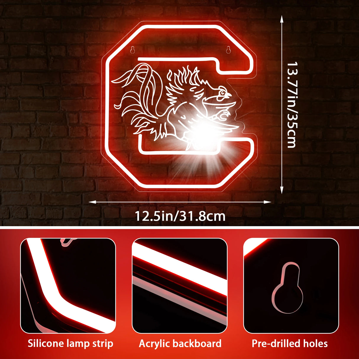 サウスカロライナ大学 LEDネオンサイン(ネオン看板)