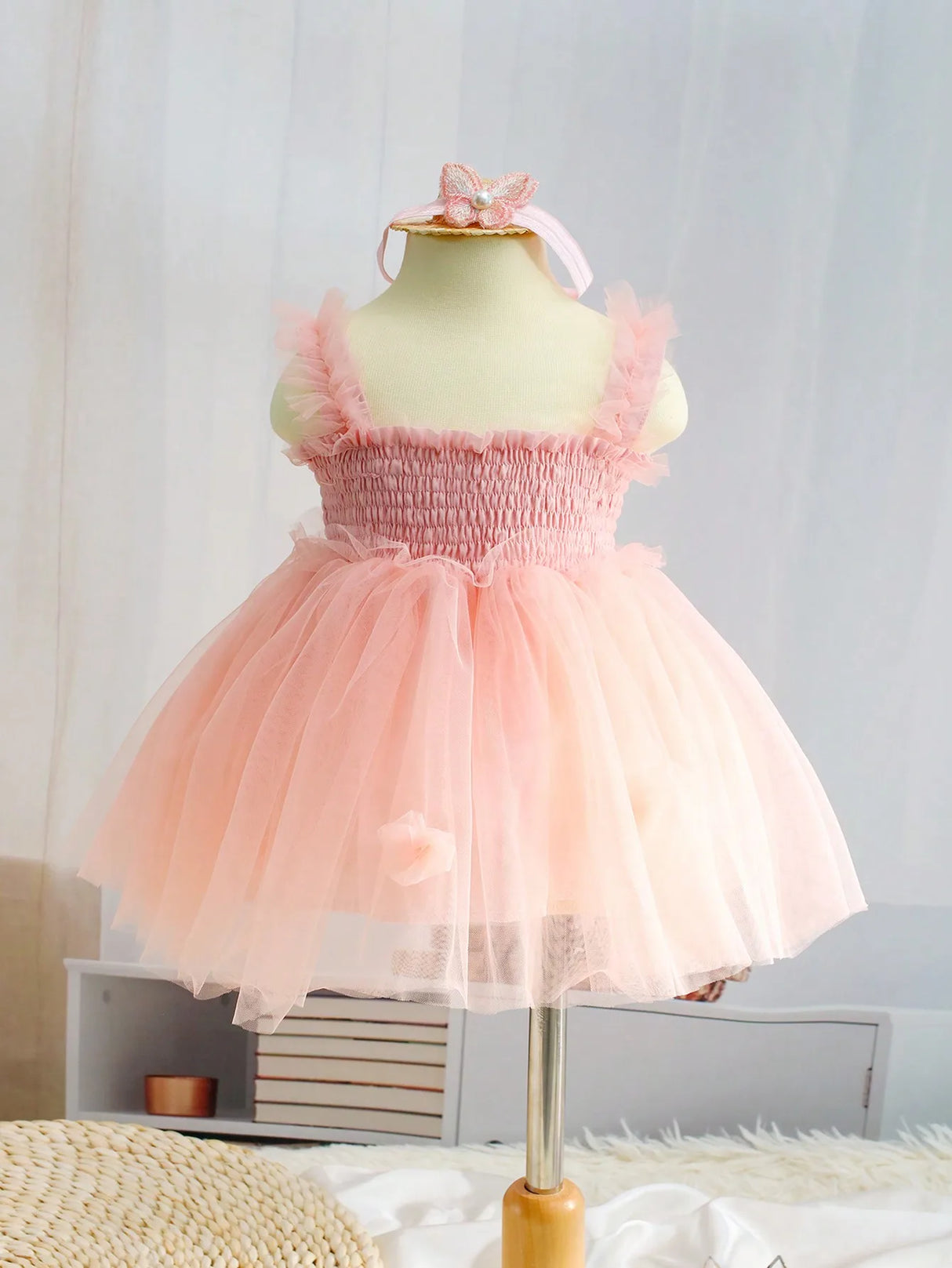 イベント・ハロウィングッズ|新生児用のイベントにぴったり!天使風ドレスセット