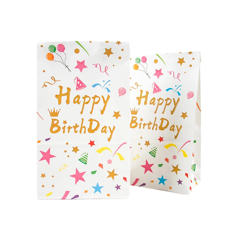 |ノベルティ用品 | バースデー用ギフトバッグ10個セット | W13xH24xD8c