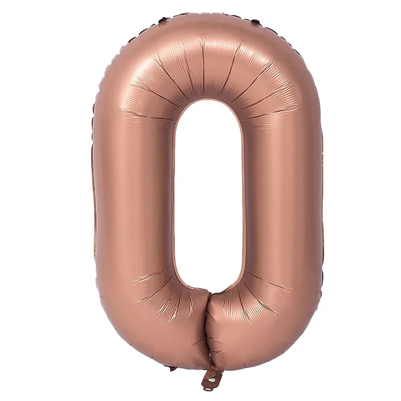 レトロカラー数字バルーン 40インチ