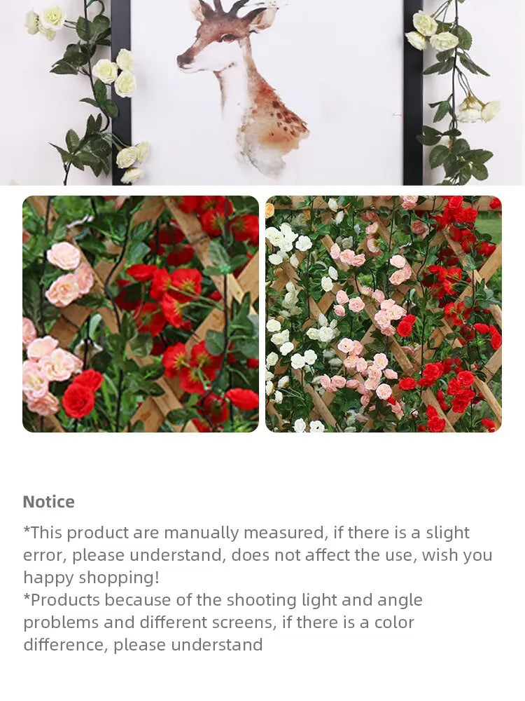 パーティー・インテリア装飾|造花シルクローズガーランド