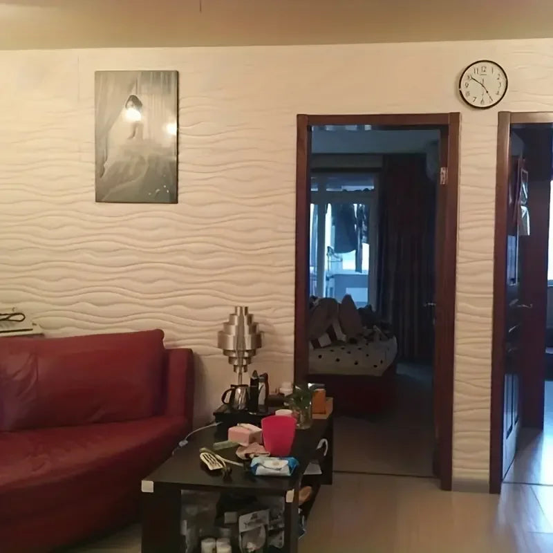 DIY用 3D壁面タイル風 ステッカー 4枚入/12枚入 モルタル壁風デザイン