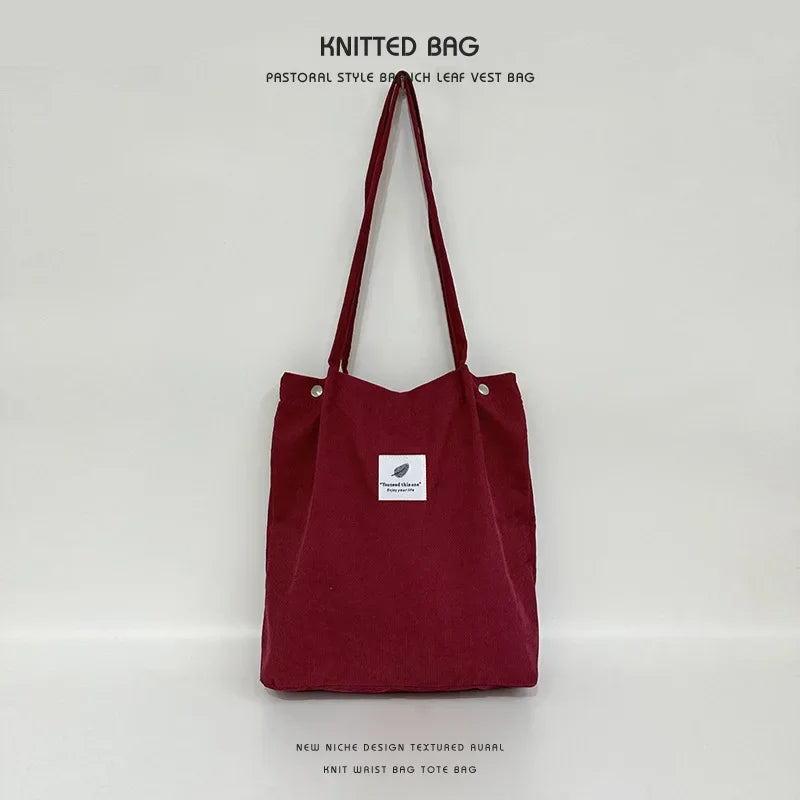 |ノベルティ用品 | コーデュロイショルダーバッグ | 31×34c