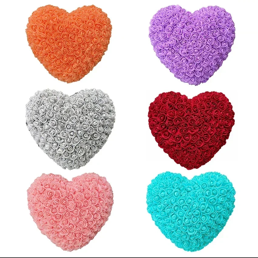 パーティー・インテリア装飾|造花ハート型ローズデコレーション(25c)