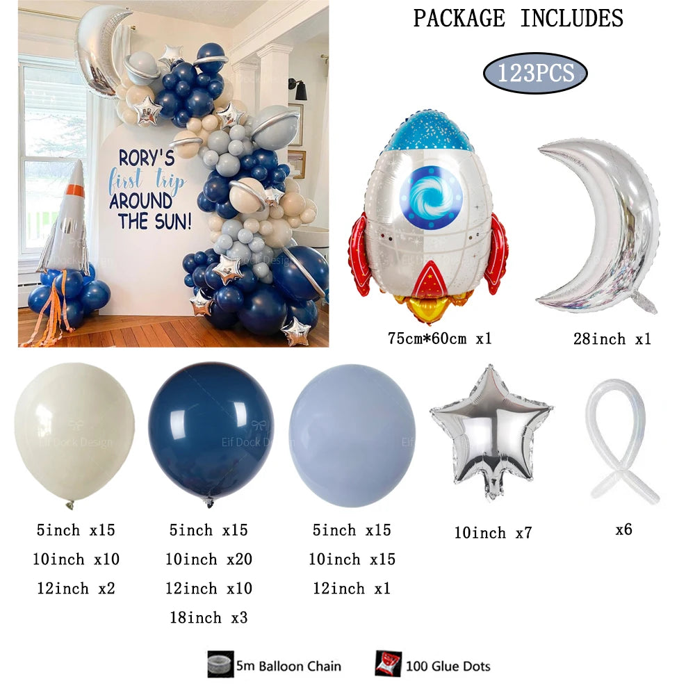 銀河宇宙テーマのバルーンキットセット