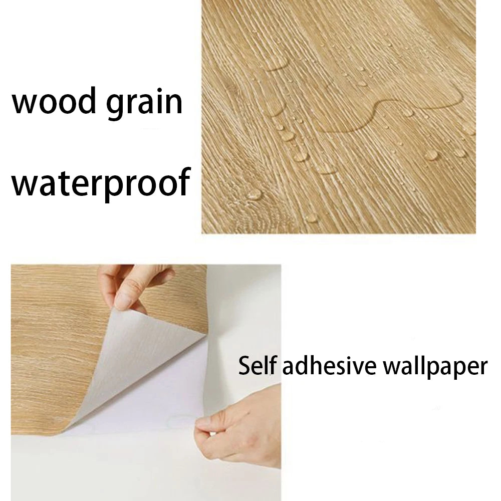 DIY・インテリア装飾 天然木目調シート 40c幅 長さ1M/2M/3M/5M 防炎・防音機能