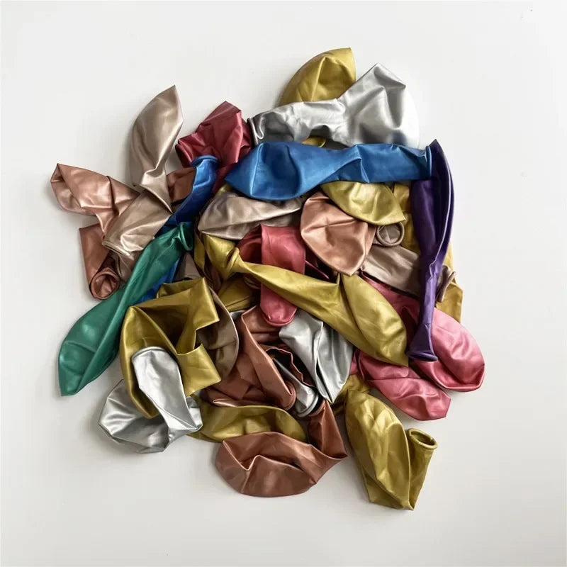 イベント・パーティー装飾| メタリックミックスカラーバルーンセット( 50/100個)