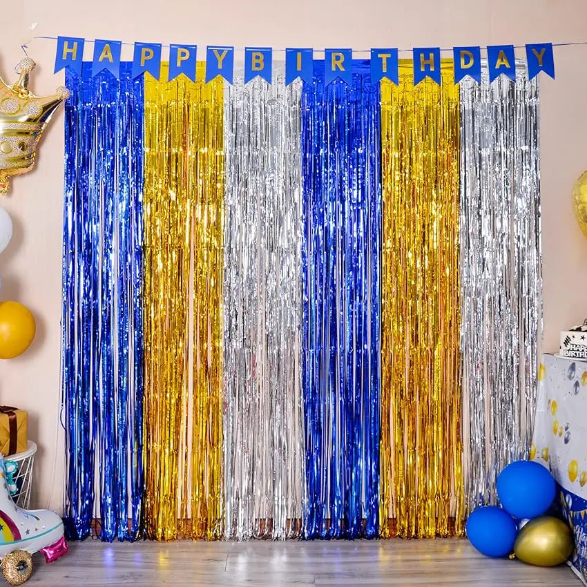 イベント・パーティーグッズ|ホイルフリンジカーテン6枚セット