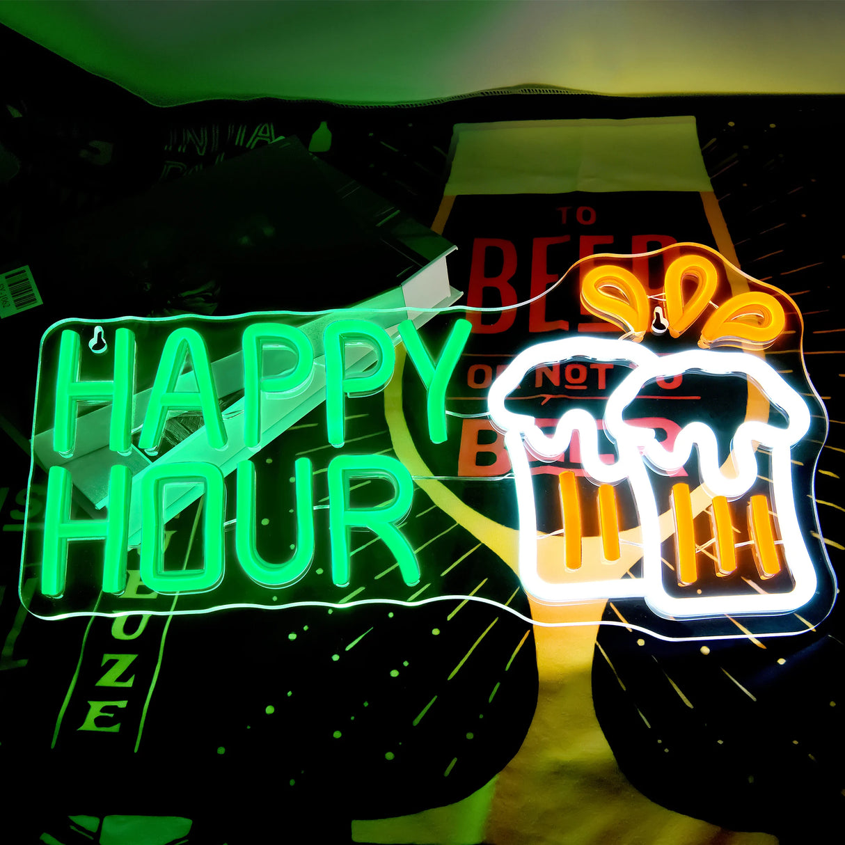 ハッピーアワーLEDネオンサイン(ネオン看板)