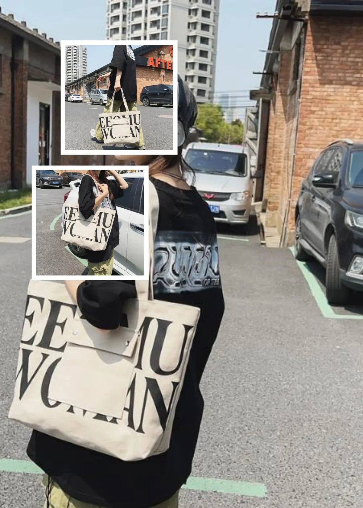 |イベント・ノベルティ用品 | 大容量キャンバスショルダーバッグ | W46×H31×D12㎝