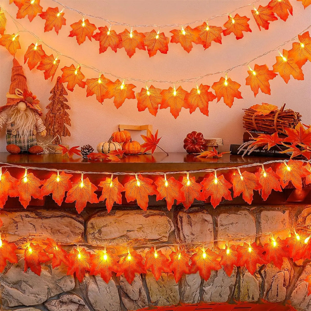イベント・ハロウィン装飾|電池式LEDストリングライト
