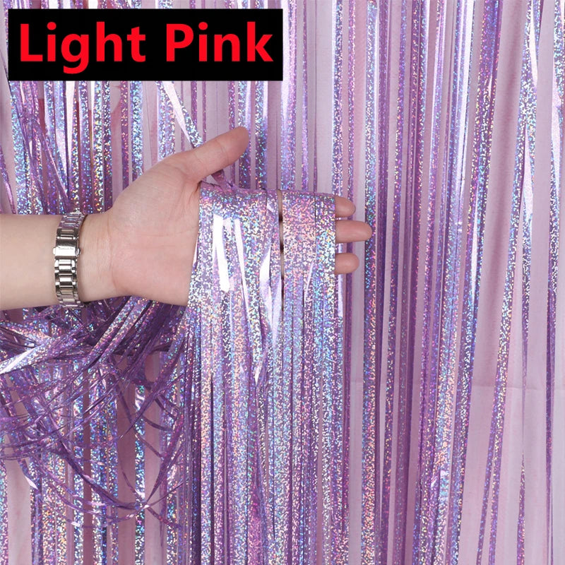 パーティー・インテリア用装飾 バックドロップカーテン キラキラ輝く