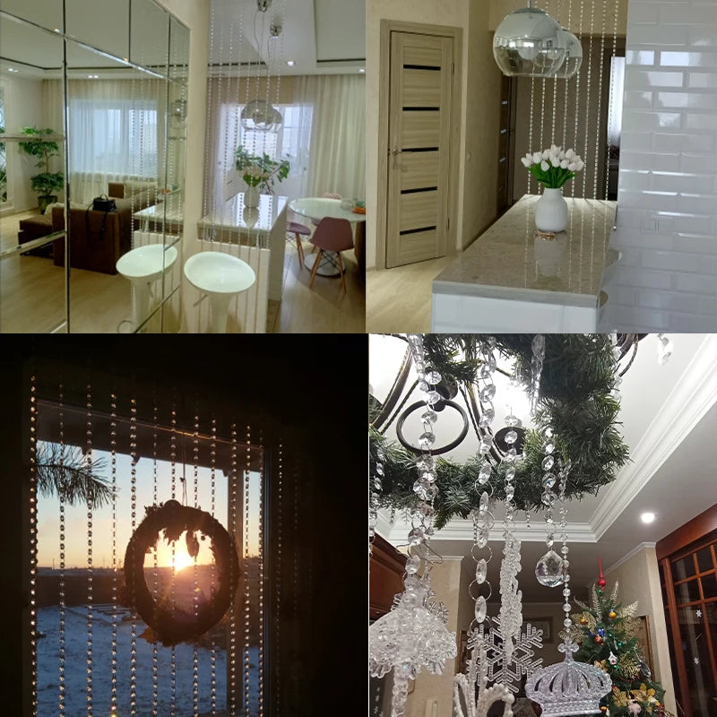 パーティー・インテリア用装飾 クリスタルビーズカーテン インテリア・イベント用