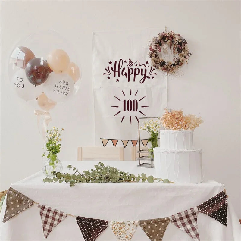 パーティー装飾 布製バースデー用 壁面バナー 誕生日会用