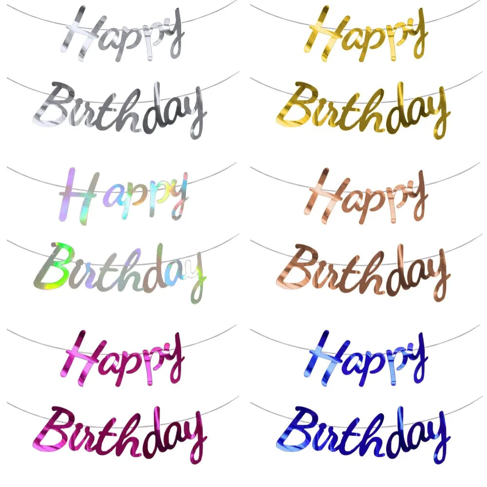 パーティー用装飾 誕生日用バナー 壁面装飾 華やか演出