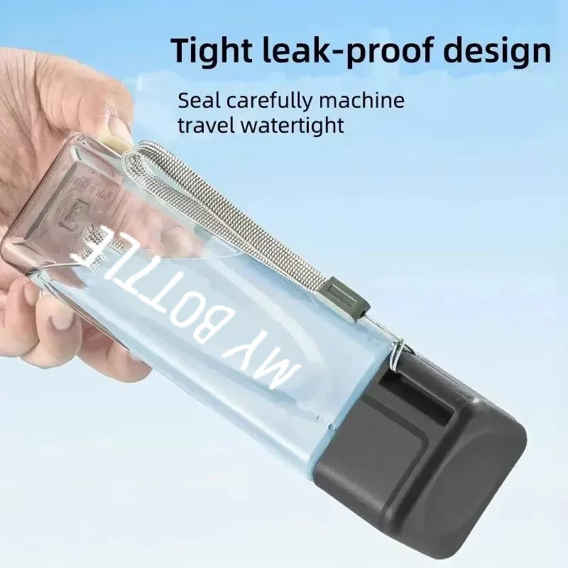 |イベント・ノベルティ用品 |ポータブル透明スクエアボトル | 500ml