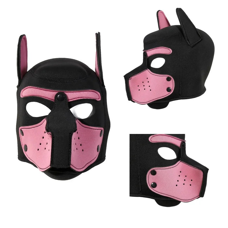 イベント・ハロウィングッズ| ドッグ型ヘッドマスク(男女兼用サイズ)