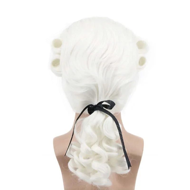 イベント・ハロウィングッズ |バロック裁判官コスプレ用 ウィッグセット