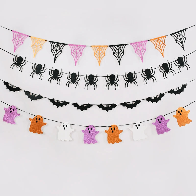 イベント・ハロウィン装飾|ハロウィンペーパーバナー デコレーション(3M)