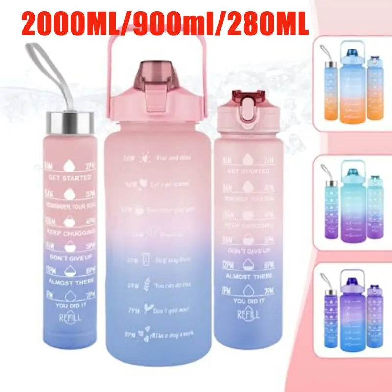 |イベント・ノベルティ用品 |  タイムマーカー付き スポーツウォーターボトセット | 280ml/900ml/2000ml