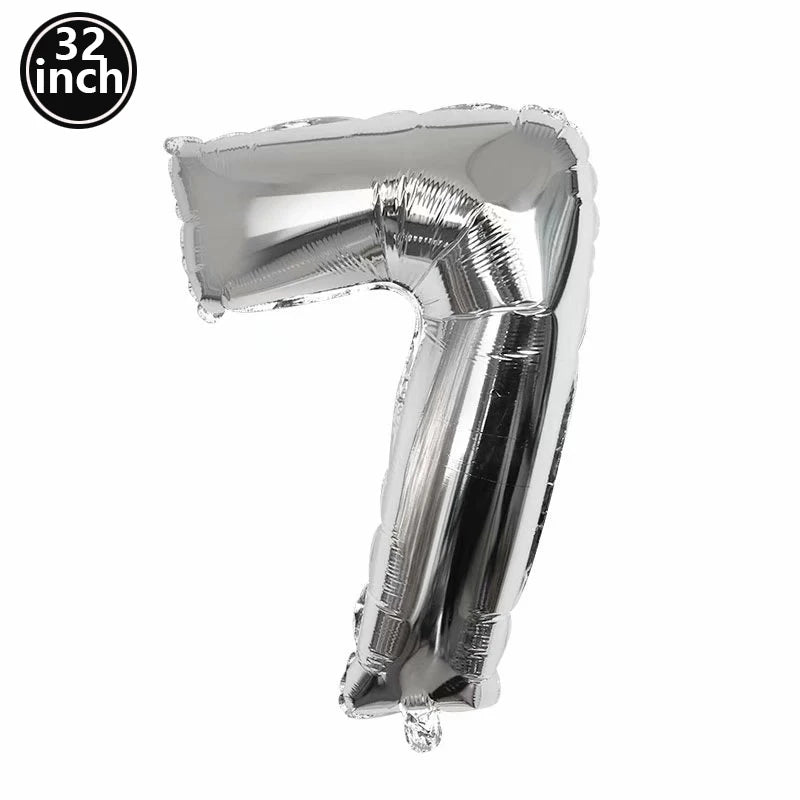 イベント・バルーン装飾 | マルチカラー数字バルーン