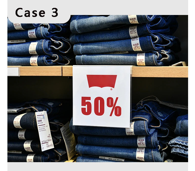 透明アクリル値札ホルダー 衣料品用