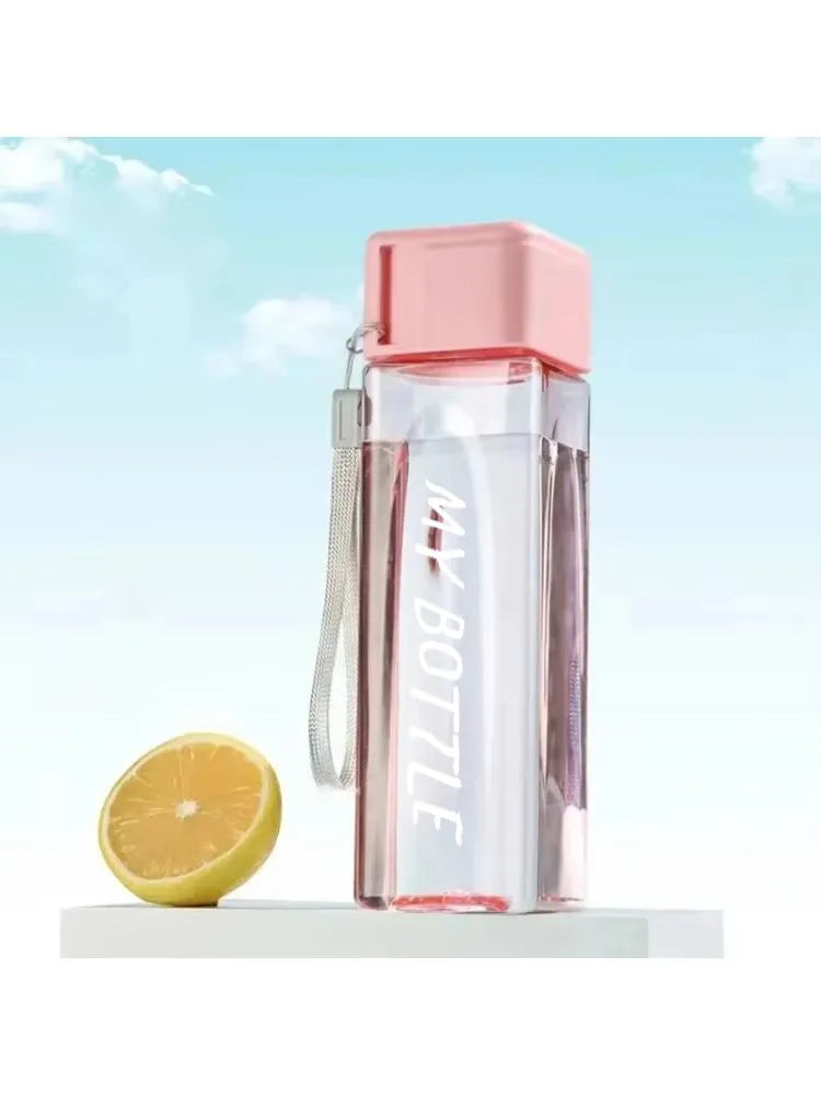 |イベント・ノベルティ用品 |ポータブル透明スクエアボトル | 500ml