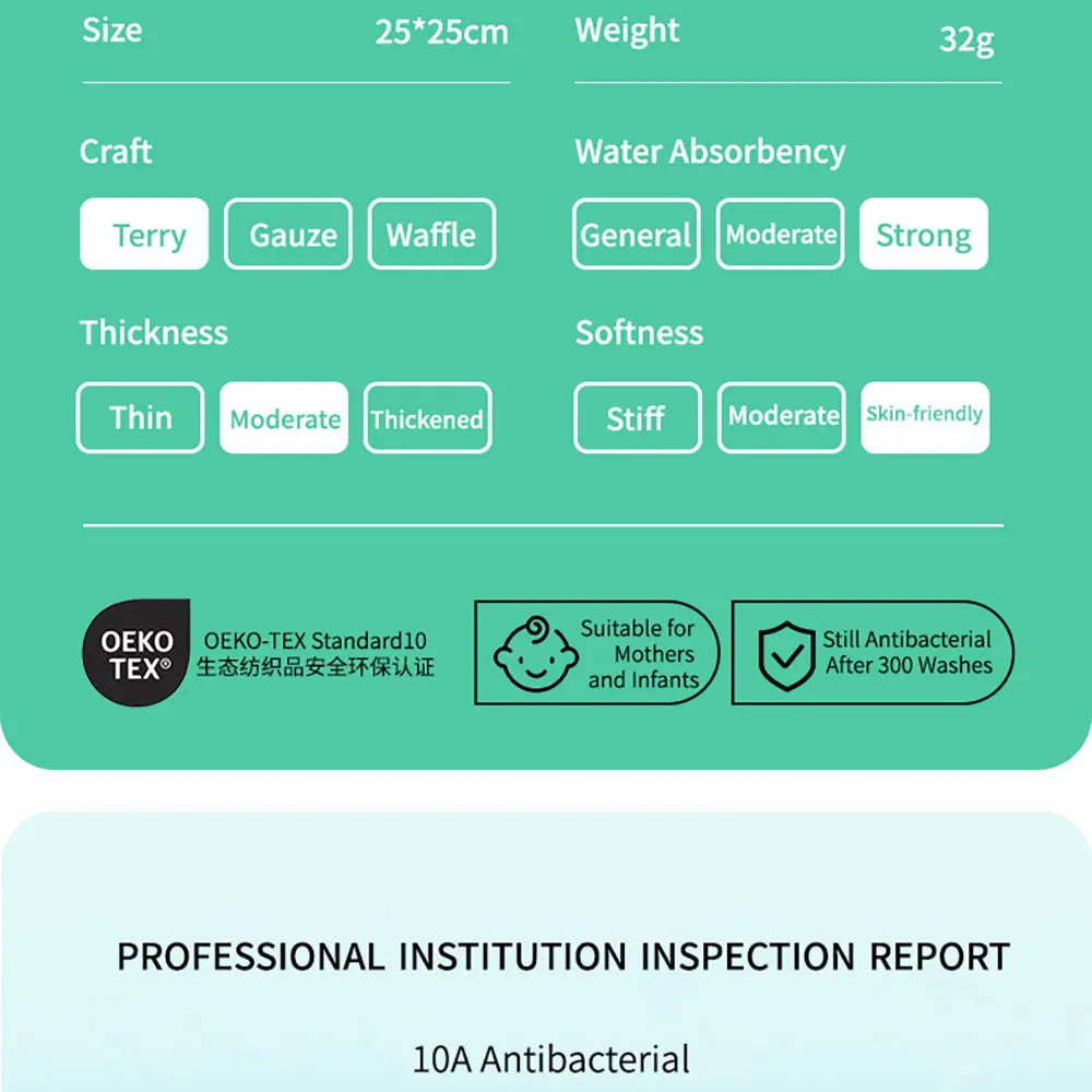 | ノベルティ用品 | 竹繊維素材ミニタオル|25×25c|