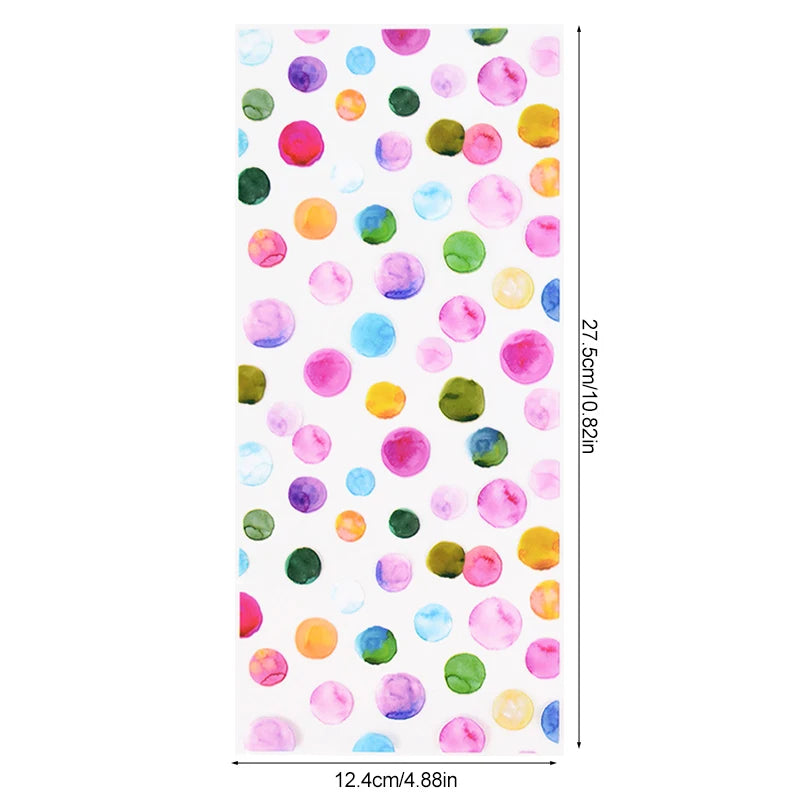 |イベント・ノベルティ用品 | レインボー水玉柄ギフトバッグ 25/50枚セット | W14.4×H27.5㎝