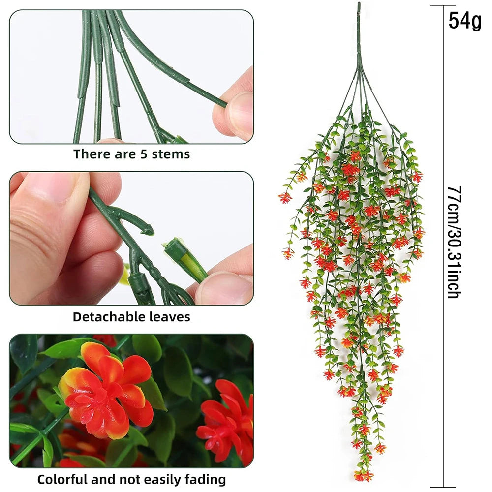 パーティー・ガーデン装飾|造花ハンギングフラワー(76c)(80CM )