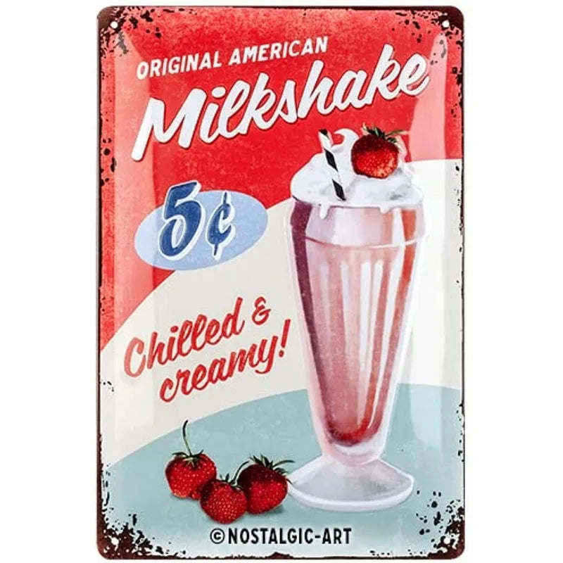 ファーストフードヴィンテージブリキ看板