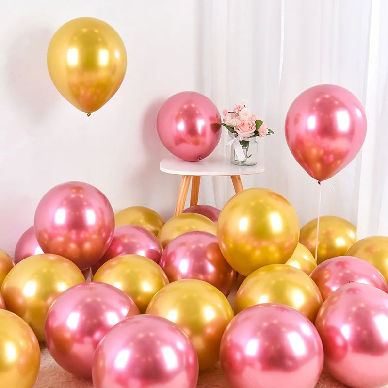 イベント・バルーン装飾|メタリックパールラテックスバルーンセット(10/20/30個)