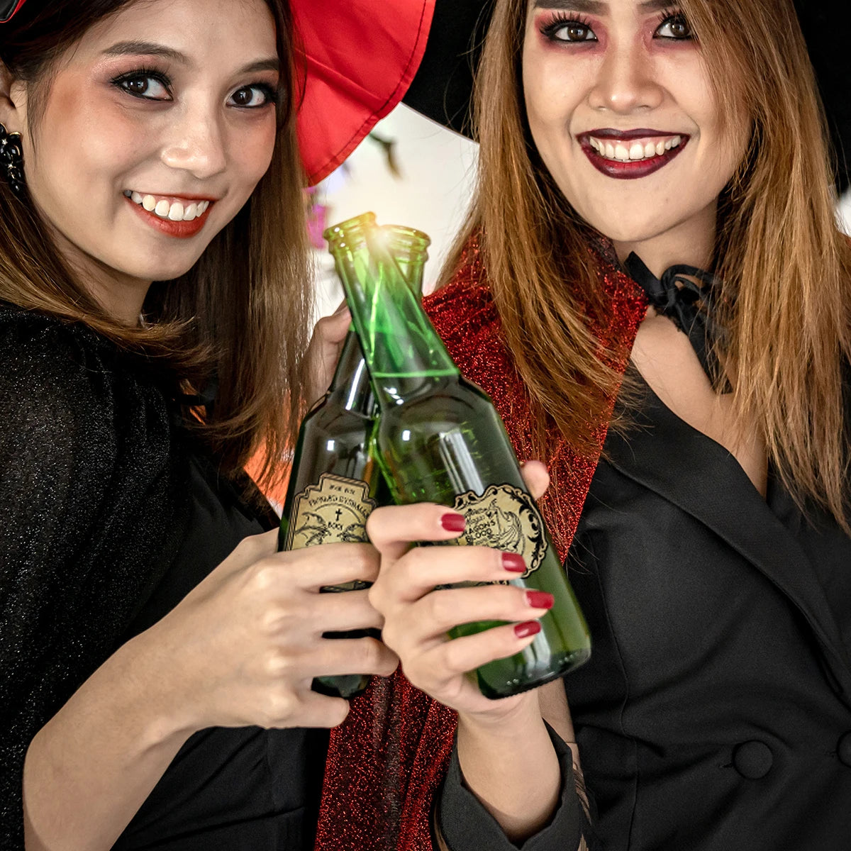 イベント・ハロウィングッズ|ヴィンテージ風ワインボトルラベルセット