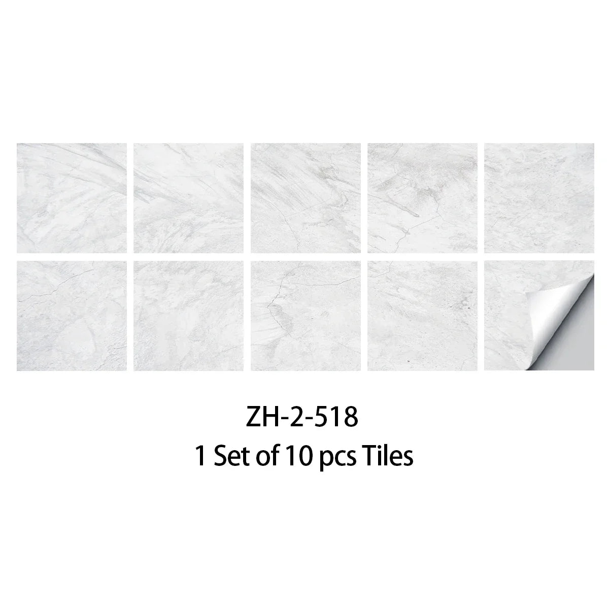 DIYフロアシート 大理石タイル風 ステッカー 10枚入/20枚入 豪華