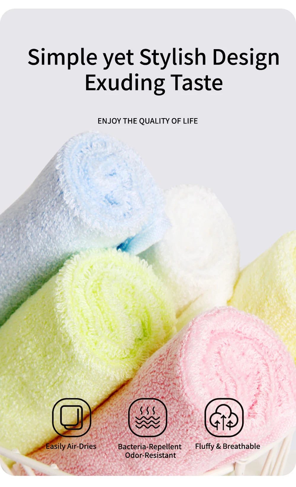 | ノベルティ用品 | 竹繊維素材ミニタオル|25×25c|