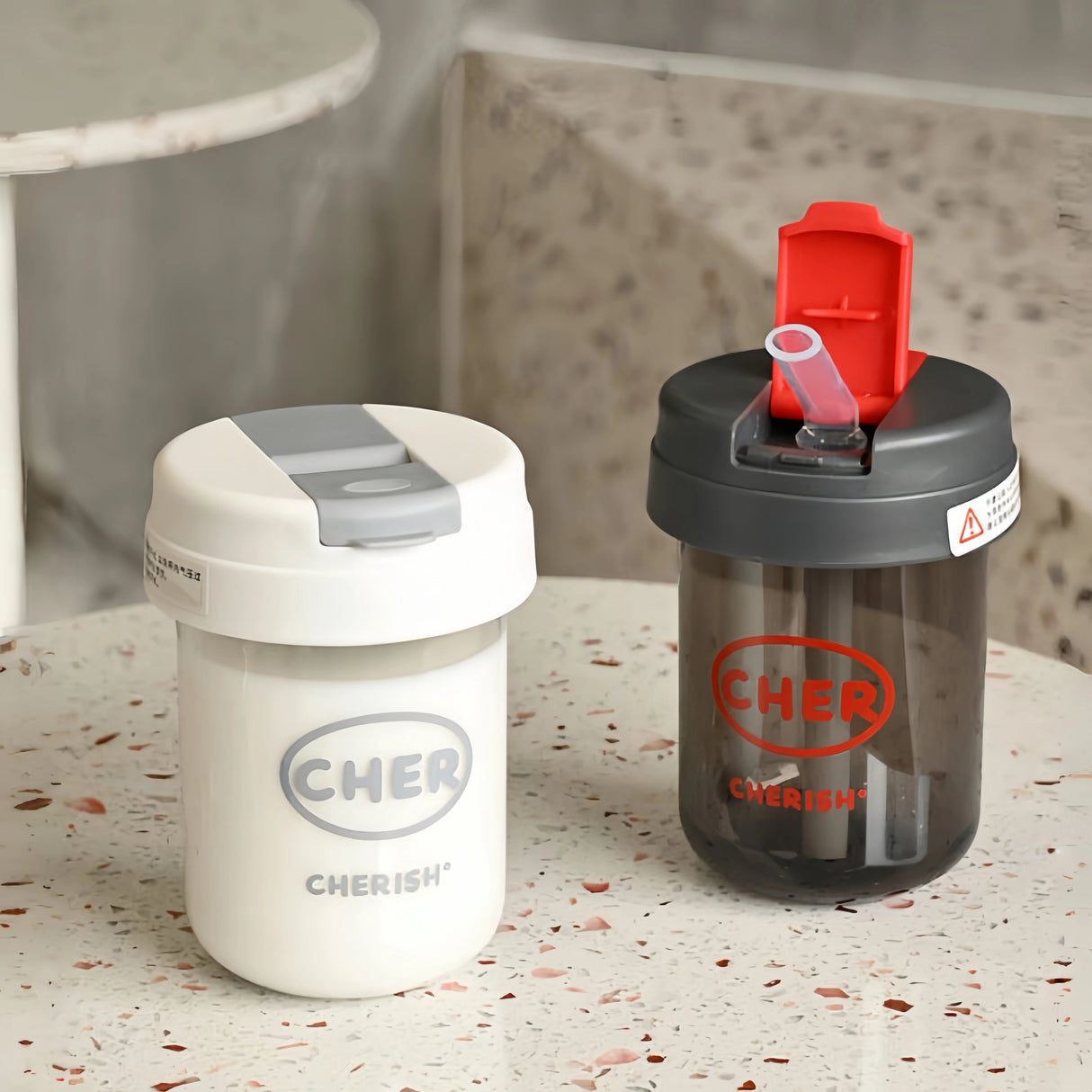 |イベント・ノベルティ用品 | かわいい子供用ストロー付きウォーターボトル |330ml