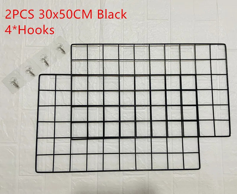 アイアンメッシュウォールラックネット什器