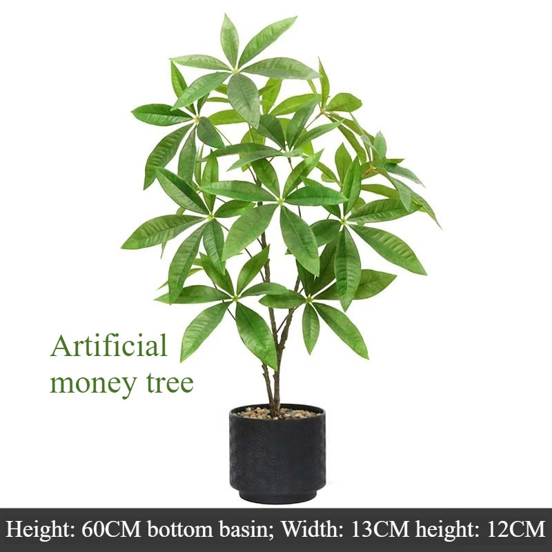 人工マネーツリー 観葉植物【90〜180cm】鉢付き大型フェイクグリーン|室内外インテリア・商業施設・オフィス装飾に