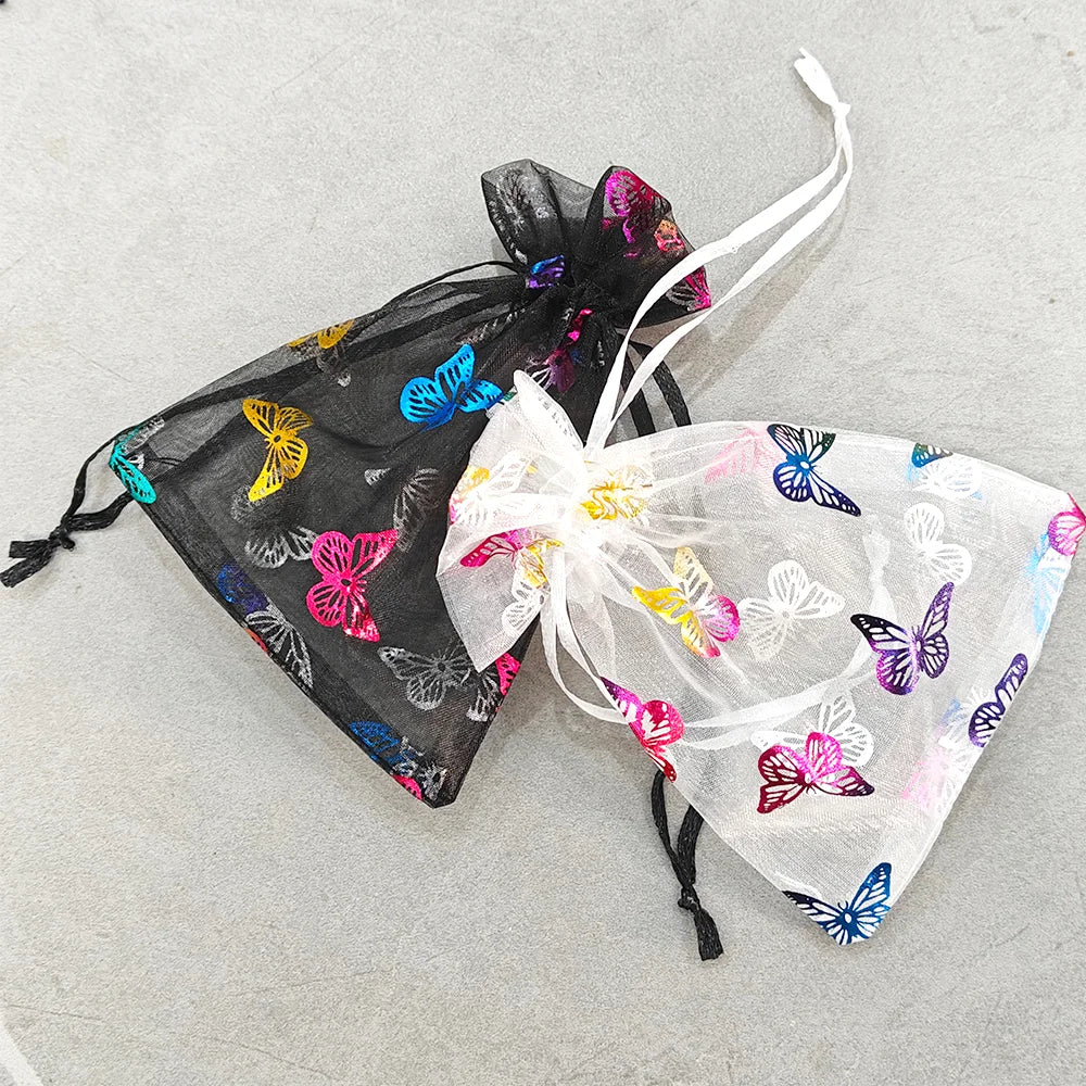 |イベント・ノベルティ用品 | レインボーバタフライ巾着ギフトバッグセット |9x12cm/10x15cm