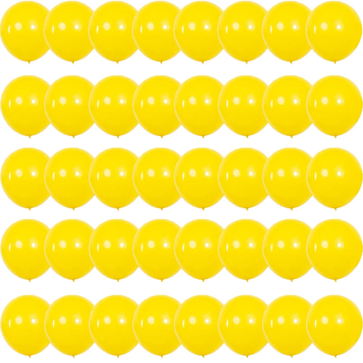 イベント・バルーン装飾|紙吹雪入り・イエローミックスバルーンセット(40個)