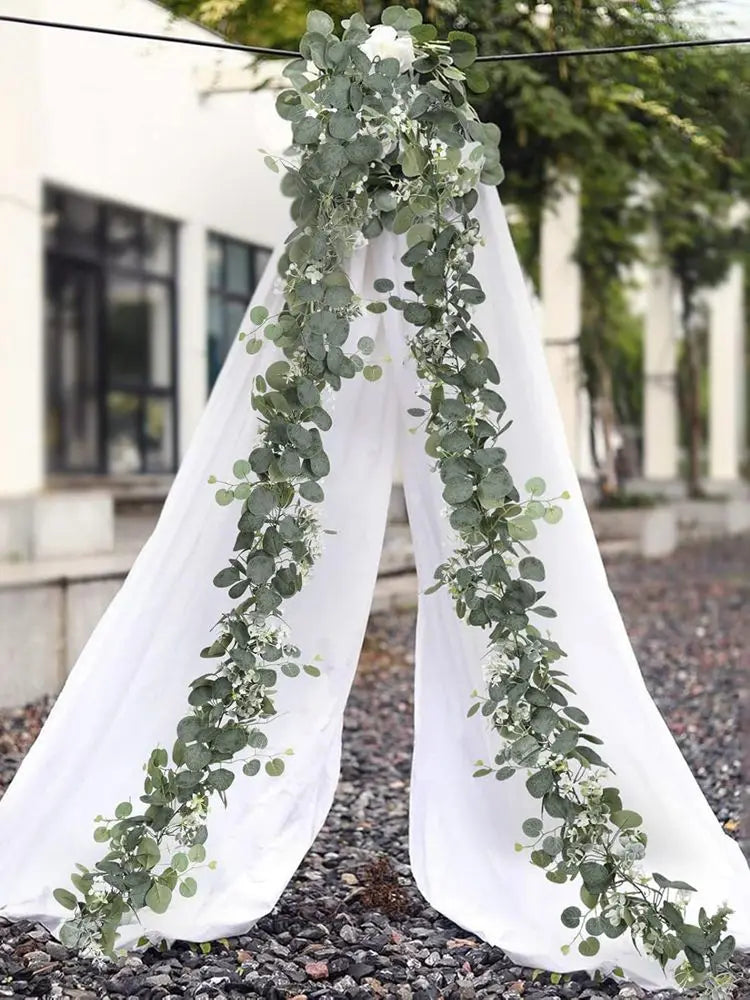 緑の葉のつる人工植物・フェスティバルツリー・装飾・結婚式